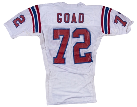 1989 Tim Goad Game Worn New England Patriots Road Jersey (New England Patriots COA)